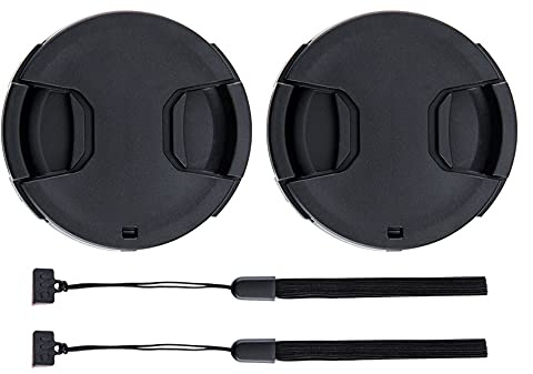 Lot de 2 62mm Bouchon d'Objectif Cache Capuchon pour Nikon Z DX 50-250mm f4.5-6.3, Z 35mm f1.8 S, Sony E 10-18mm f4 OSS, Fuji Fujinon XF 23mm f1.4 R Objectif Et Autres Objectifs 62mm