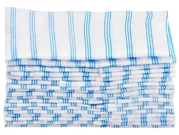 Rubbermaid Commercial Products HYGEN Disposable Microfiber Cloth Pack, 35 Count, 12x12, Paperless Paper Towels, with Scrubbing/Scouring Stripes, Dry and Wet Cleaning, for Home/Medical/Car/Boat
