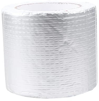 Mobestech Butylkautschuk Reparaturband Silber Stark Haftendes Wasserdichtes Dichtungsband Mit Aluminiumfolie Flexibel Temperaturbeständig Für Fensterbank Rohrreparaturen