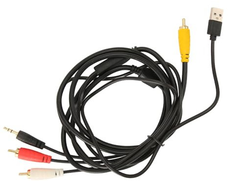 Cavo Aux Digitale da Coassiale Ad Analogico da 3,5 Mm per Cavo di Conversione Decodificatore Jack Cavo Stereo Placcato 2Rca Cavo Televisivo Rivestito Cavo Ottico Coperto