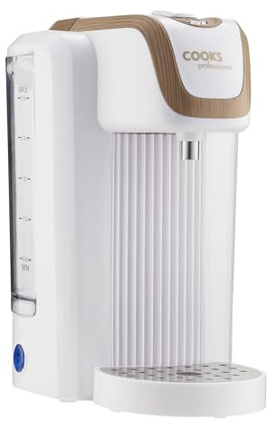 Cooks Professional Instant Hot Water Dispenser 2600W with 2.5L Capacity & Drip Tray | Energy Efficient Boiling Kettle Kitchen Dispensers for Hot Drinks, Tea & Coffee Making | Nordic White