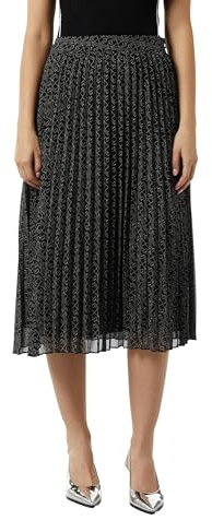 Comma Plisseerock mit grafischem Muster