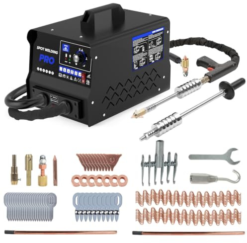 Soldador de espigas 3500W, reparación abolladuras auto, doble modo auto/manual, calentamiento por pulso y protección térmica. Pistola chapa 6 modos para sedán, SUV, camioneta