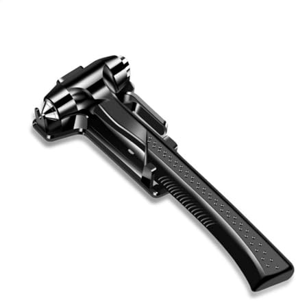 Tyinerc Marteau De Sécurité pour Voiture Marteau De Sécurité avec Base Brise-vitre De Voiture Outil De Secours d'urgence pour Briser Les Fenêtres Coupe-Ceinture De Sécurité