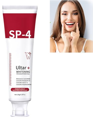 Dentifrice Blanchissant Probiotique Sp-4,Sp-4 Dentifrice Haleine Fraîche,Blanchiment Des Dents Naturel,Produit De Soin Buccal Puissant Pour Les Dents,pour une Haleine Fraîche Élimine les Taches