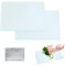 YANGUN 2 Pack Glass Chopping Boards for Kitchens, 20x28cm Tempered Glass Cutting Board with Rubber Feet, Glass Worktop Savers for Kitchen Cooking, Baking, Vegetable Preparation
