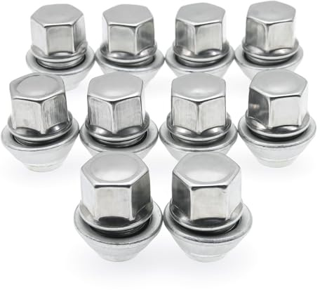 Bulloni per Cerchi Lega, Adatto For Ford Fiesta Mondeo C-Max Focus MK1 MK2 MK3 ST RS Dadi Ruota In Lega Di Acciaio M12x1,5 19 Mm Bullone Perno Dado Pneumatico