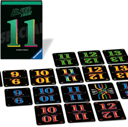 Ravensburger Elfer Raus! Special Edition - Kartenspiel ab 7 Jahre | Spiel für 2-6 Spieler, Spiele-Klassiker in schwarzer Sonderausgabe, Geschenk für Jungen und Mädchen