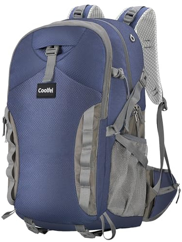 Coolfel Sac à Dos de Randonnée, 40L Grande Capacité Ultraléger Imperméable Sacs de Trekking pour Homme et Femme, Sac à Dos de Voyage pour Sport, Camping