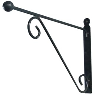 Abaodam Soporte para Colgar Macetas de Metal Negro para Jardín y Balcón, Gancho Resistente para Maceteros, Accesorio Colgante para Plantas en Exteriores E Interiores