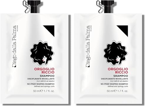 Diego dalla Palma | ORGOGLIORICCIO - Shampoo Disciplinante Modellante, Perfezionatore del Riccio, per Capelli Ricci e Crespi, 50ml (Confezione da 2)