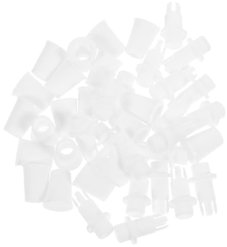 SHINEOFI 60 Clips de Cable de Plástico de Color Claro para Lámparas de Techo, Abrazaderas de Sujeción contra Tensión, Accesorios para Iluminación Colgante, 60 Unidades, Sujetacables