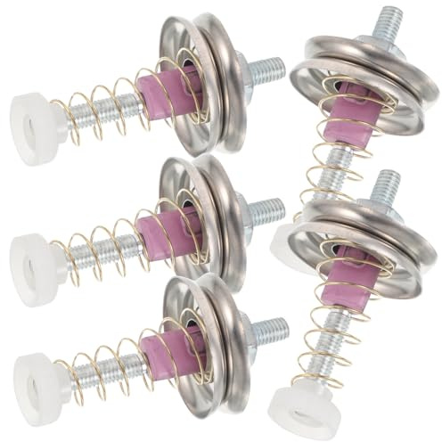 ULTECHNOVO 5 Pezzi Tenditore per Maglieria in Acciaio Inossidabile Molla e Occhi Ceramici per Macchine Tessili Professionali e Progetti Hobbistici di Tessitura Precisa