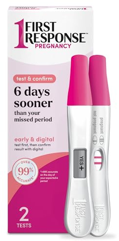 First Response Test & Confirm Pregnancy Test, unisex adult 1 Line Test and 1 Digital Test Pack