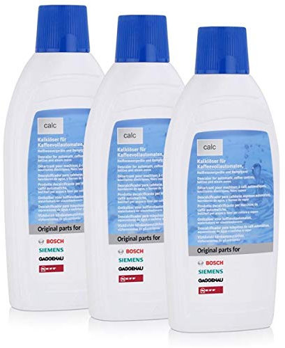 3x Bosch Siemens Entkalker Kalklöser flüssig 500ml Kaffeevollautomaten