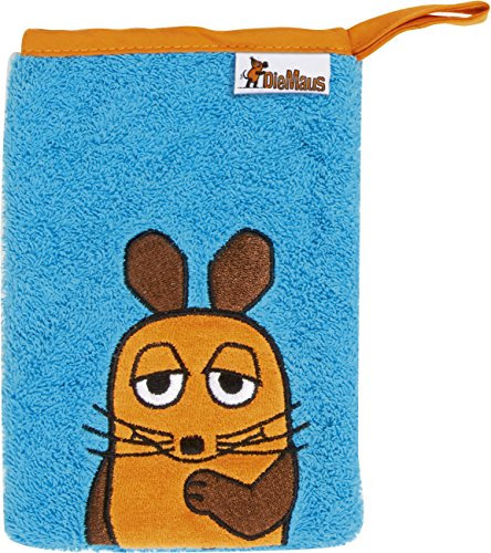 Playshoes DIE MAUS 340090-1 Frottee Waschhandschuh, Größe 15 x 20 cm