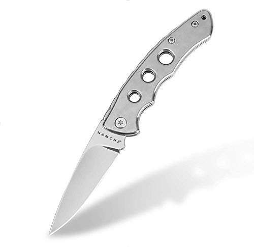 NAMCHE Couteau de Poche Pliant en Acier (Acier)