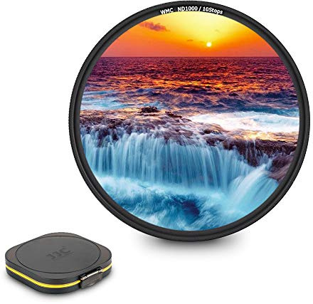 JJC 82mm ND1000 ND Lens Filter 10-Stop Fixed Neutral Density Fader | 16 Multi-Coated Glass, Moistureproof Filter Case,for Canon EF 24-70mm f/2.8L II EF 16-35mm f/2.8L III RF 15-35mm F2.8L Lens