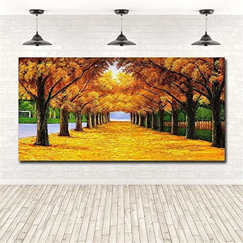 Yimze Diamant Malerei Erwachsene Geldbaum DIY 5D Diamond Painting Bilder Vollbohrer Diamant Gemälde Malen nach Zahlen Stickerei für Home Wall Decor Geschenke(60x180cm/24x72in Round Drill)
