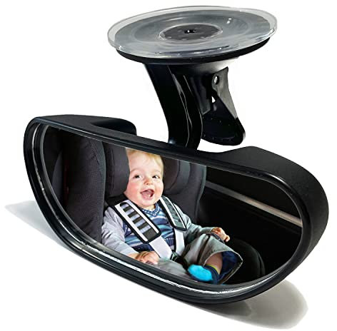 Spiegel Auto Baby, KITBEST Autospiegel Baby Rücksitz, 360° schwenkbar Rückspiegel für Babys auf dem Auto-Rücksitz, bruchsicher, verstellbar, für Kinder, Babys, Kleinkinder und Neugeborene