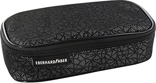 Eberhard Faber 577432 - Jumbo Schlampermäppchen X-Style, schwarz, Federmäppchen mit Reißverschluss, großem Hauptfach und Innentasche | Federmäppchen mit Reißverschluss, Hauptfach und Innentasche