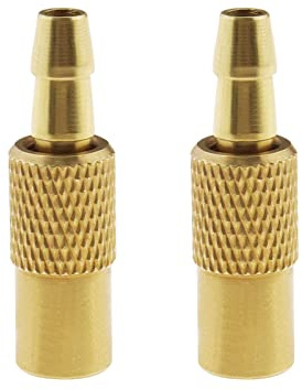 2 Stück Reifenfüller Ventilverbinder Ersatz Auto Luftpumpe Bohrfutter Clip Auto Klemme Reifen Reparatur Werkzeuge Auto Zubehör Messing