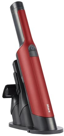 Shark WandVac 2.0 Aspirabriciole Senza Fili, Esclusivo Amazon, Potente, Compatto, Leggero, Modalità Boost, Bocchetta Fessure, Aspirazione Peli Animali Domestici, Base Ricarica, Rosso, WV270EUSB