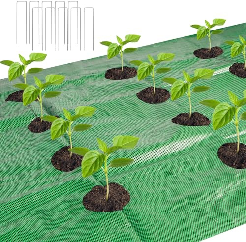 33 x 3.3 Ft Weed Barrier Landscape Fabric, Garden Fabric Prevent Weeds