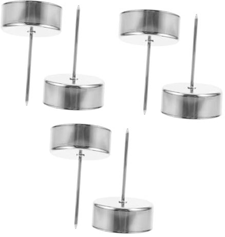 GANAZONO Kerzenhalter Elegant aus Eisen 6 Stück in Silber Praktischer und Vielseitiger Kerzenständer Weihnachtsbaumkerzenhalter für Spitze Kerzen für Tischdeko und Weihnachtsbaum