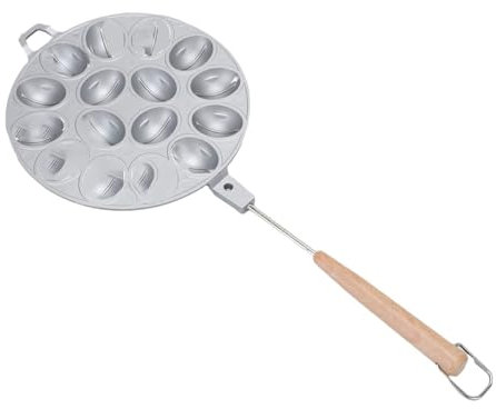 Qianly Walnut Cookie Maker Oval Shape Pastry Cookie Maker Casting Form with Non-Stick Coating Nut Cookies Maker for Waffle, 45cm
