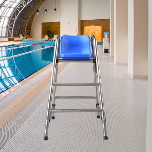 Generico Sedia di Salvataggio con scaletta per Piscina, Sedia Alta da Bagnino, Sedia Alta da Bagnino per Piscina, Sedia di osservazione per Bagnino per Esterni, Parco Acquatico, Spiaggia, Sgabello in