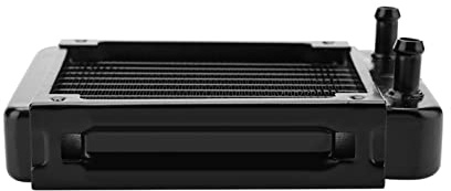Ausla CPU-Kühler, 120 Mm Wasserkühlungs-Kühlkörper mit 10 Rohren und U-förmigen Strahlungsstreifen, Konstruktion aus Reinem Aluminium für PC-Kühlsystem, Kompatibel mit 8–10 Mm Rohren