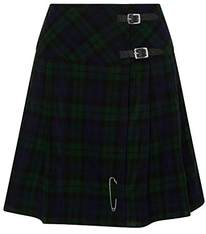 Tartanista - Jupe façon Kilt Longueur Genoux - Femme - épingle - 50,8 cm (20) - Black Watch - 36