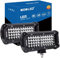WOWLED Spot Work Light Bar, 2Pcs 7 4 Rows LED Light Bar 14400LM 6000K Waterproof Off Road LED Lights Car Light Bar LED Offroad Driving Lights Work Lamp for Camp Trucks 12V 24V