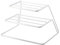 Frame 3 Eck-Schrankeinsatz Eck Regal Für Küchenschrank Oder Arbeitsfläche Geschirrablage 3-Etagen Schwarz 26x19x16cm,White
