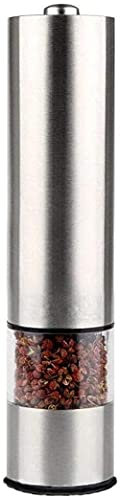TONZN Moulin à Sel Électrique avec Châssis en Métal Moulin à Acier Automatique Cuisine en Acier Inoxydable Chili Accessoires-b Moulin à Sel Chili Salzgren Moulin à Sel Moulins à Sel et à Poivre