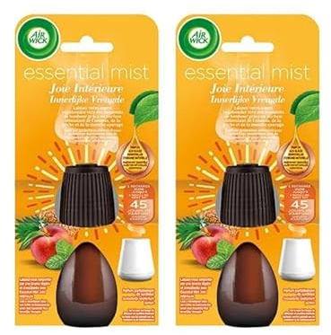 Air Wick Nachfüllpack Essential Mist Joie Innen Ananas und Minze Erfrischende Wildminze, 2 Stück
