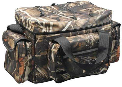 YUEMING Angeltasche Groß, 50 * 30 * 25cm, Fishing Angeltasche mit gepolstertem Schultergurt und Tragegriffe Angelbox, Angelkoffer, Anglertasche, Allzwecktasche, Karpfentasche