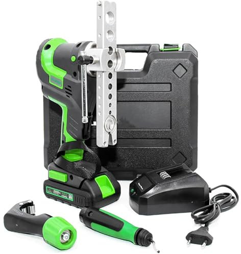 Leistungsstarkes 3/4 Zoll (0,95 cm) maximaler Außendurchmesser, Exzenter-Senker für schnelles Versenken in 5 Sekunden mit Rohrabschneider und Entgrator, Klemmen Exzenter Entgraten von 45 °, Akku