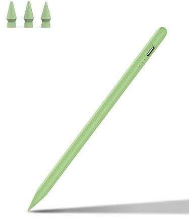 MEKO Stift für iPad Apple Pencil 2. Generation mit Magnetische Kabellose Schnellaufladung für iPad Pro 12,9'' 3-6 Gen. /11'' 1-4 Gen. /i-Pad Air 4/5. Gen/i-Pad Mini 6. Apfelgrün