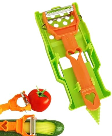 Tritaverdure - Pelapatate Portatile Per Cetrioli, Set Multiuso Per Affettare Verdure, Utensili Da Cucina | Pratico Gadget Per Il Ristorante Di Casa Per Triturare La Preparazione Del Cibo Di Patate, Ca