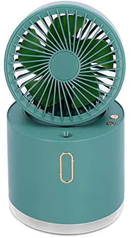 VGEBY Ventilador de Nebulización de Mesa, Miniventilador de Pulverización de Niebla Fría Plegable para Escritorio, Recargable por USB con Tanque de Agua de 300ML para Maquillaje, Camping, Viajes