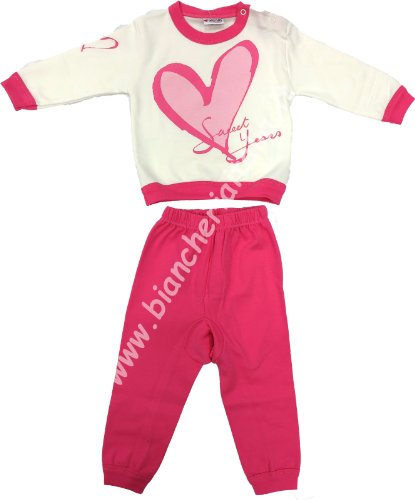 Pigiama bimba invernale Ciclamino MOD.63 tg. 18 mesi