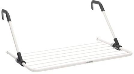 Brabantia - Hängende Wäscheständer - Leicht aufzubauen - Platzsparend - Stabil - Verstellbare Arme - Kleiner Mengen Wäsche - Intelligente Sperre - Weiß - 4.5m - 30 x 20 x 10 cm