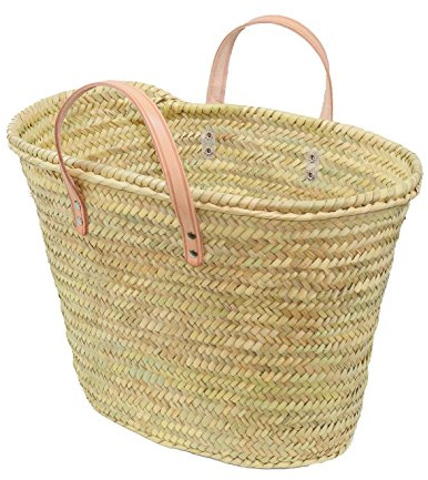 Capazo de Palma - Asas Cortas Beige - EXTRA GRANDE N9 - Ref. 5010-9