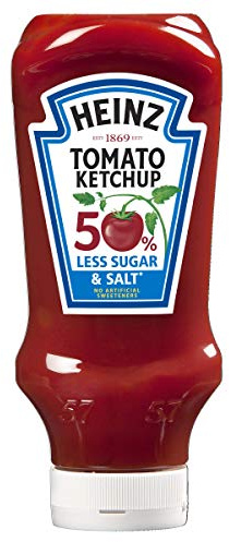 Heinz Ketchup à la tomate 50% moins de sucre et de sel 800 ml