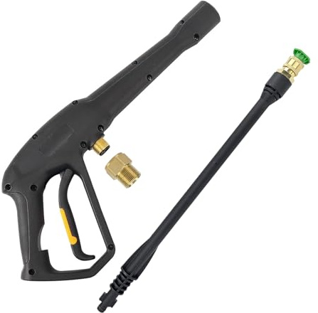 Pistola de pulverización de agua de alta presión con puntas de boquilla de chorro, pistola de agua para lavadora eléctrica compatible con algunas de las arandelas a presión eléctricas Greenworks