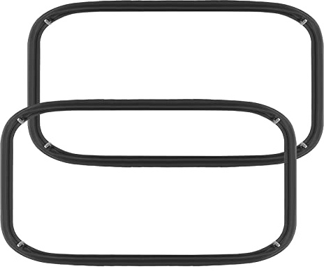Antoble BOD20 Joint de Four en Caoutchouc pour DifféRents Types de CuisinièRes Bosch/Siemens/Neff/Constructa –Compatible Avec Pièces 00754066/754066-4 Crochets - Pièces de Rechange pour Four (2pack）