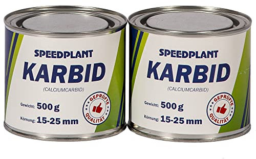 Karbid 1kg (2x 500g) - Carbid Kabit Kabitt karbitt Karbit Karbid Große feste Steine Körnung 15-25mm - 2 Dosen