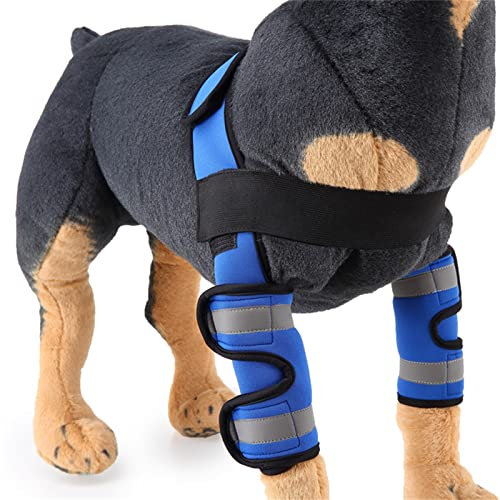 UOSIA Pierna De Rodilla De Perros Brace Delantero Delantero Codo De Perrito Protector Cubierta De Rodilla De Perros Anti Lamida Recuperación De Perros Cubierta De Pierna